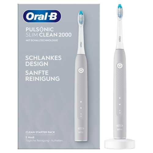 Oral-B Elektrische Zahnbürste Pulsonic slim clean 2000 grau