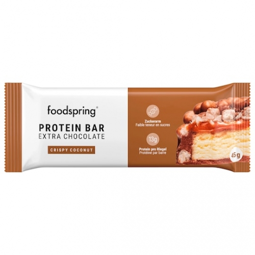 foodspring Protein Bar Extra Chocolate Crispy Coconut