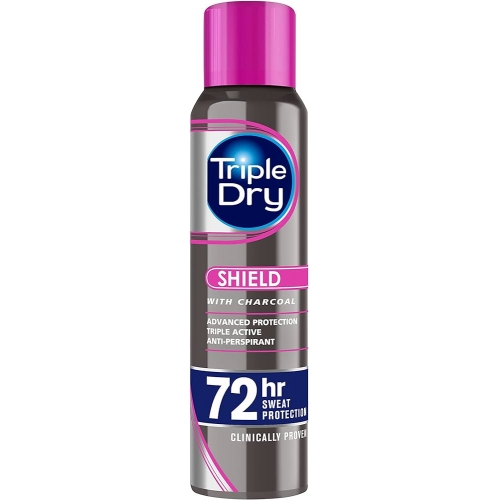 Triple Dry Deospray Ladies Charcoal