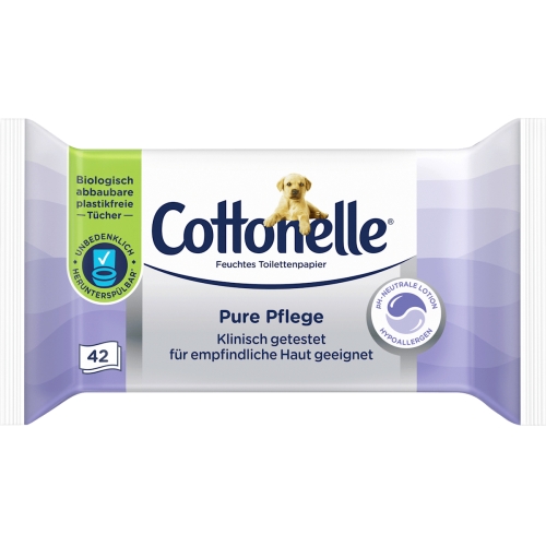 Cottonelle Feuchtes Toilettenpapier Pure Pflege