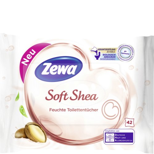 Zewa Feuchte Toilettentücher Soft Shea