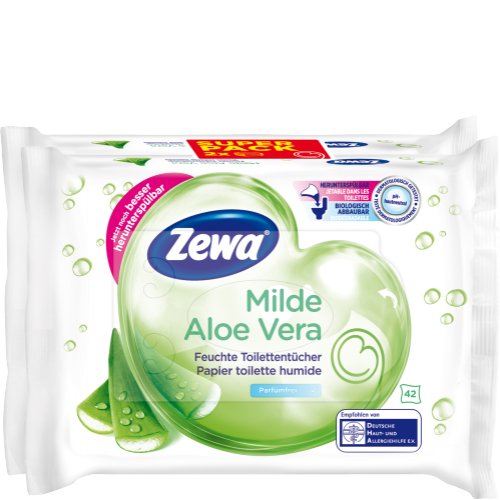 Zewa Feuchtes Toilettenpapier Milde Aloe Vera