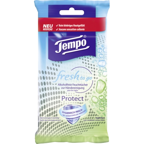 Tempo Fresh to go Protect Hygiene Tücher Desinfizierend