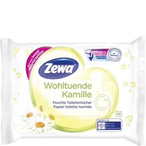 Zewa Feuchte Toilettentücher Kamille