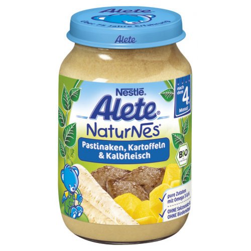 Nestle Alete NaturNes Pastinaken, Kartoffeln &  Kalb