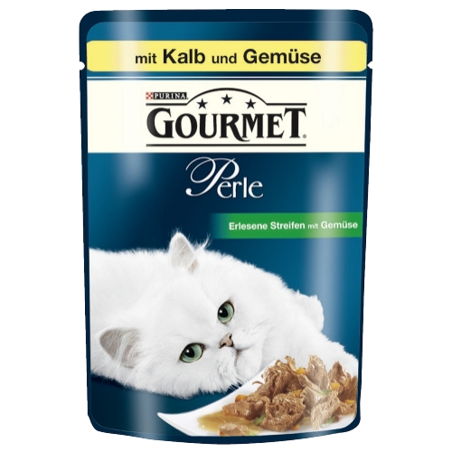 Gourmet Perle Katzenfutter mit Kalb und Gemüse auf provenzalische art
