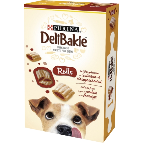 Purina Hundefutter DeliBakie Rolls Hundekekse Schinken Käse