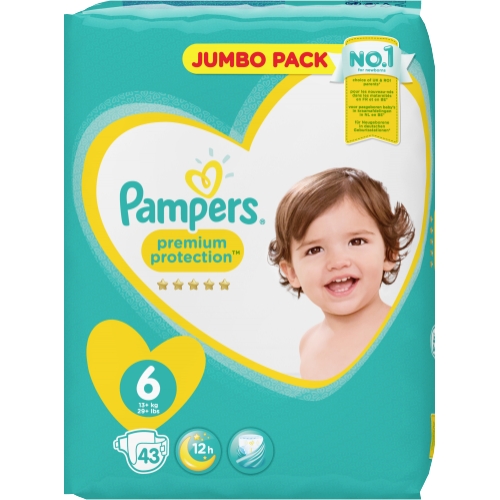 Pampers Premium Protection Größe 6 Extra Large 15+kg Jumbopack