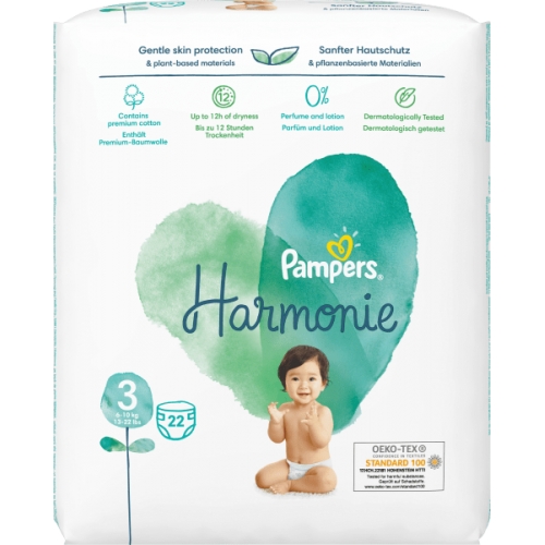 Pampers Windeln Harmonie, Gr.3 Midi, 6-10 kg