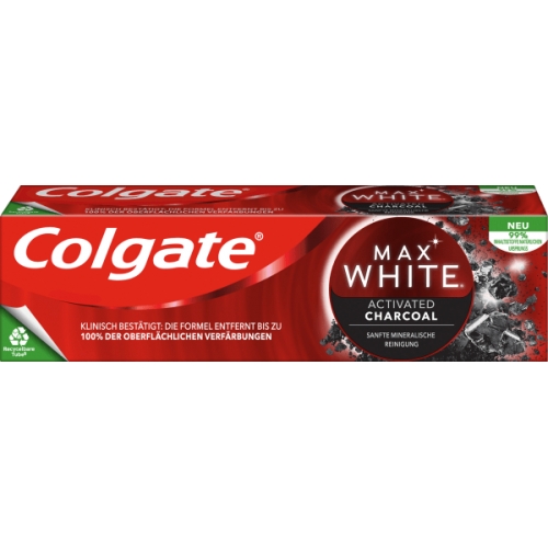 Colgate Zahnpasta Max White Aktivkohle