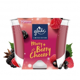 Glade langanhaltende Duftkerze Merry Berry Cheers