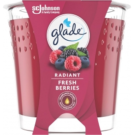 Glade by Brise Duftkerze mit Dekorfolie Radiant Berrys 108g