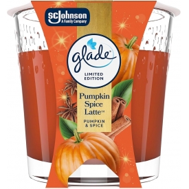 Glade by Brise Duftkerze mit Dekorfolie Pumpkin Spice Latte 108g
