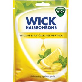 Wick Halsbonbons Zitrone & Natürliches Menthol