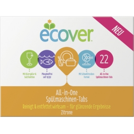 ecover All-In-One Spülmaschinen-Tabs Zitrone