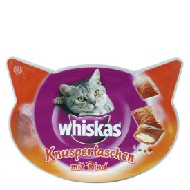 Whiskas Katzensnacks Knusper Taschen mit Rind