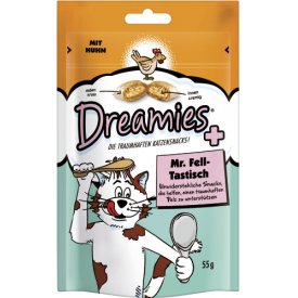 Dreamies Katzensnack Mr. Fell - Tastisch mit Huhn 6x55g