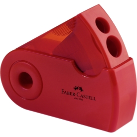 Faber Castell Doppel-Spitzdose Sleeve blau/rot sortiert