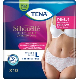 Tena Silhouette Hüfthohe Unterwäsche weiss Gr. L