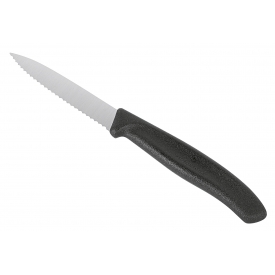 Victorinox Gemüsemesser mittelspitz Wellenschliff SwissClassic 10cm schwarz