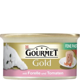 Gourmet Gold Katzenfutter Feine Pastete mit Forelle & Tomaten