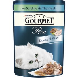 Gourmet Perle Katzenfutter Duetto di Mare Sardine &  Thunfisch