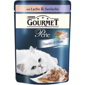 Gourmet Perle Katzenfutter Duetto di Mare mit Lachs & Seelachs