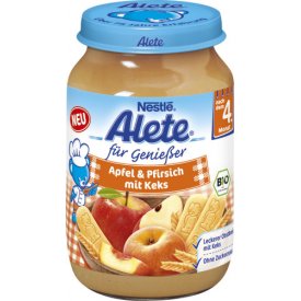 Nestle Alete Genießer Apfel & Pfirsich mit Keks