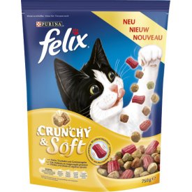 Felix Katzenfutter Crunchy und Soft Geflügel