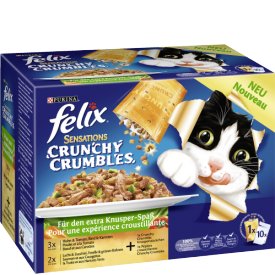 Felix Katzenfutter Sensations Crunchy Crumbles Gemüse Mix