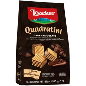 Loacker Quadratini Dark Chocolate  Loacker Quadratini Dark Chocolate