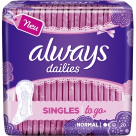 Always Dailies Singles To Go Slipeinlagen Geruchsneutralisierung