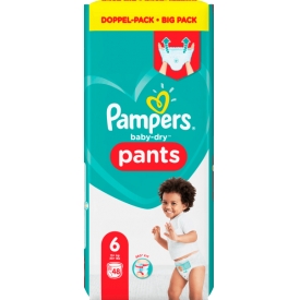 Pampers Pants Baby Dry, Größe 6 Extra Large, 15+kg, Doppelpack