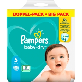 Pampers Windeln Baby Dry, Größe 5 Junior, 11-16kg, Doppelpack