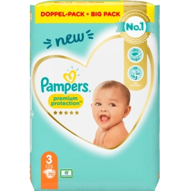 Pampers Windeln Premium Protection, Größe 3 Midi, 6-10kg, Doppelpack