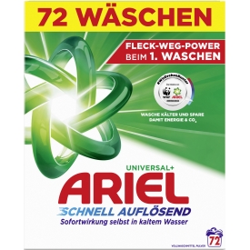 Ariel Vollwaschmittel Pulver, 72 Wl