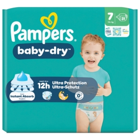 Pampers Baby-Dry Windeln Gr.7 15+kg