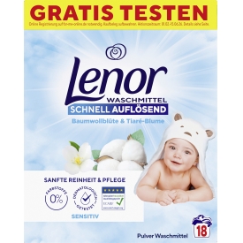 Lenor Lenor Vollwaschmittel Pulver Sensitiv  18WL