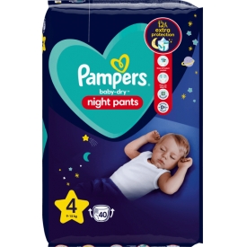 Pampers Pants night Baby Dry Gr.4 Maxi, 9-15 kg