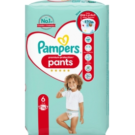 Pampers Pants Premium Protection Größe 6 Extra Large, 15+ kg, Einzelpack