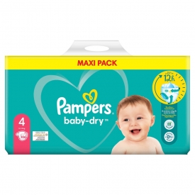 Pampers Baby Dry Windeln Gr. 4+ 10-15 kg Maxi Pack