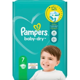 Pampers Windeln Baby Dry Gr.7 Extra Large, 15+ kg, Einzelpack