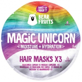Bear Fruits Magic Unicorn Haarmaske für trockenes Haar 3x20ml
