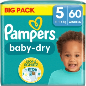 Pampers Windeln Baby Dry Gr.5 Junior, 11-16 kg, Big Pack
