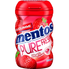 Mentos Kaugummi, Pure Fresh Erdbeer Geschmack, zuckerfrei (35 Stück)