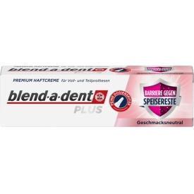 Blend-a-dent Haftcreme Barriere gegen Speisereste