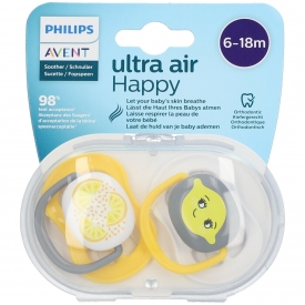 Philips Avent Schnuller ultra air Happy Lemon 6-18 Monate