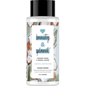 Love your planet Love beauty and planet Conditioner volume and bounty