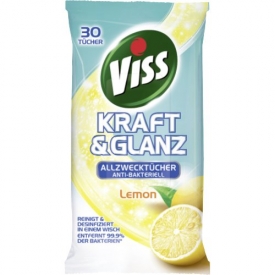 Viss Kraft & Glanz Allzwecktücher Anti-Bakteriell Lemon