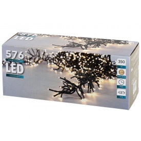 Girlande 576 LED warm-weiß für außen 4m schwarz